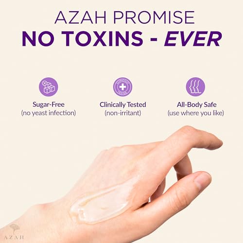 Image of Azah Personal Lubricant [30 ML] | Clinically Tested Intimate Lubricant | Water-Based Aloe Infused Lube for Women & Men | Skin Friendly pH Balanced | Non-Sticky and Stain-Free