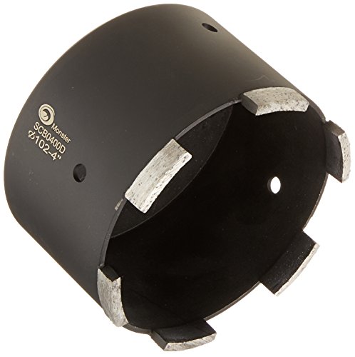 Toolocity SCB0400D 4-Inch Monster Dry/Wet Diamond Granite/Concrete Core Drill Bits/Hole Saws