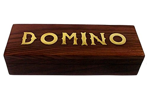 Juego de dominó de madera artesanal