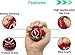 (Two Balls) Professional Stress Ball for Adults Made of Gel | Perfect Stress Relief and Hand Squeeze Ball | Black and Red Durable 2 Pieces with User Guide e-Book (Available in PDF for Instant Access)