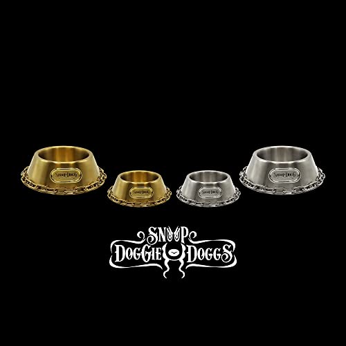 Snoop Doggies Deluxe Off The Chain Futternapf, Gold, Größe S