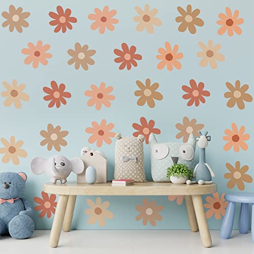 Qeeenar 36 Pcs Daisy Vinilos Decorativos de Pared miniatura 5