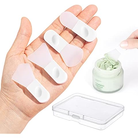 Philbinden Face Mask Brushe Applicator, 4PCS Soft silicone brush Portable Makeup Spatula for Cosmetic Mask, Mud, Clay Mask, Eye Mask, Body Lotion Cover