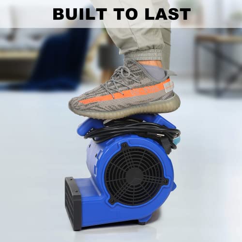 image for Simple Deluxe Blower Fan, 305 CFM Mini Floor Air Mover for Water Damag