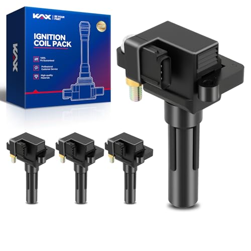 Image of KAX Pack of 4 Ignition Coil Set for Subaru WRX STI 2015-2021, Impreza 2011-2014 2.5T, Forester 2011-2013 2.5T, Legacy 2010-2012 2.5T, UF665