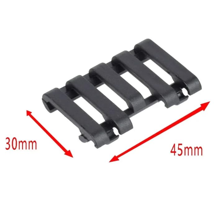 Rubber Wire Guide System Cable Management Picatinny Rail Cover for M300 M600 PEQ Light Switch Wire Fixed - 3