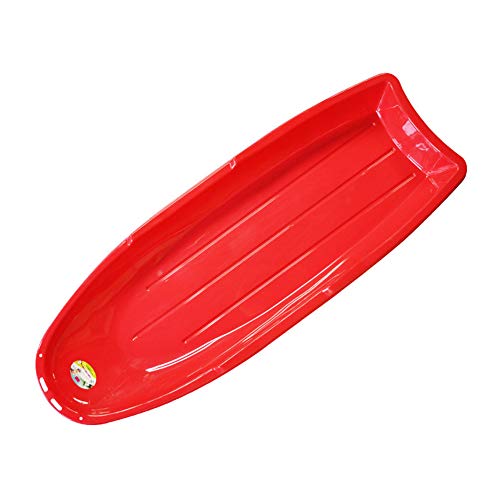Byjia Trineo de Trineo de Nieve para Tablas de Snowboard para niños y Adultos en Invierno,Red,120 * 45 * 12cm