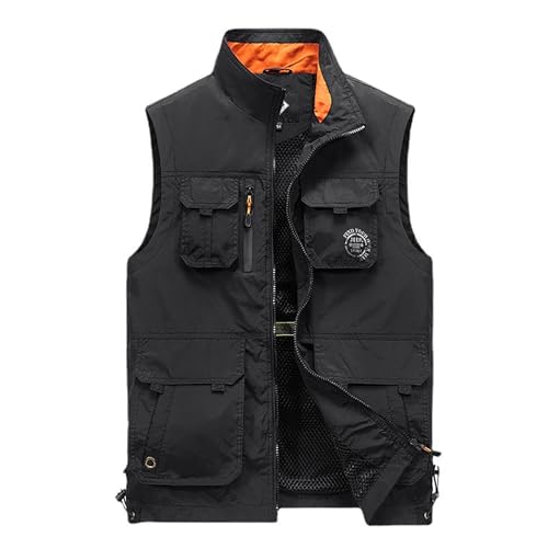 Image of Hbufnha Mens Lightweight Vest Work Travel Safari Sport Jacket Padded Puffer Vest