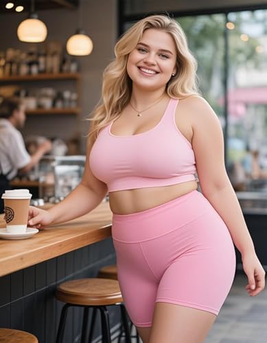 Image of FULLSOFT High Waisted Biker Shorts for Women-5 inch Tummy Control Fitness Athletic Workout Running Yoga Gym Shorts
