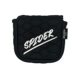 And Etcetera Mallet Putter Cover Headcover for Taylormade 2017 Spider Ghost S Tour (Black)