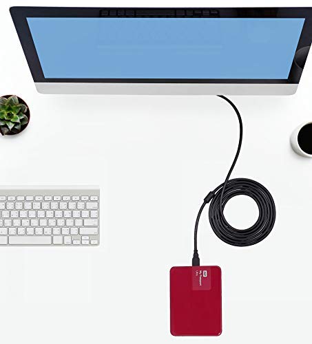 Ruaeoda Usb To Usb Cable Male To Male 20 Ft, Long Usb 3.0 Cable A To A For Data Transfer Hard Drive Enclosures, Printer, Modem, Cameras #TOP2