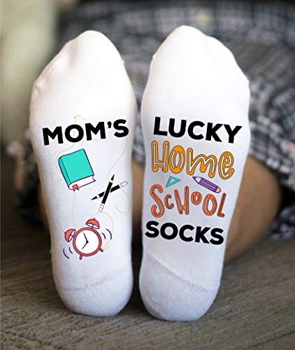 Home School Funny Socks, Teacher Mom Fun Gift2
