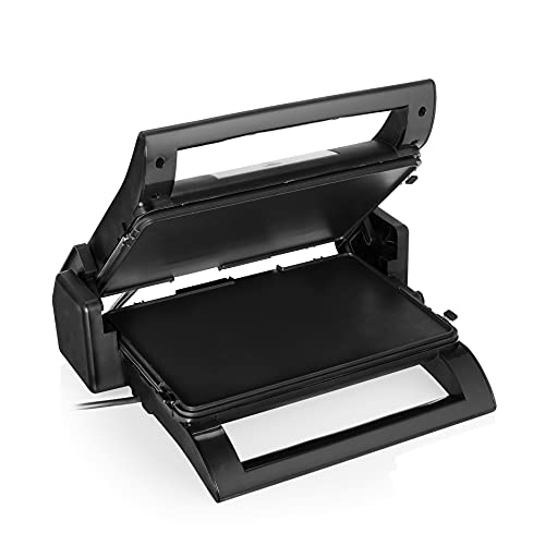 Plancha Grill Princess 112530 - Multifunción 2 en 1 - Placas Reversibles - Termostato Regulable - Bandeja Recoge Grasas - Antiadherente - Tapa Flotante - 1500 W
