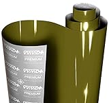 VViViD+ Ultra Gloss Combat Green Vinyl Car Wrap (1.5ft x 5ft)