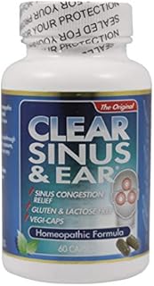 Clear Products Clear Sinus Ear HomeopathicHerbal Relief Formula 60 caps