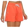 JINSHI-Women-Casual-Lounge-Shorts-Elastic-Waist-Shorts-for-OutdoorsCamping-Comfy-Snug-Bottoms-Running-Shorts JINSHI Women Sportswear Shorts,Athletic Bottoms, Running Athletic Jersey Shorts with Inner Pocket, Orange, XS