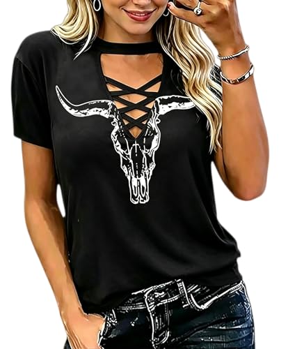 v neck tee shirts - black 113