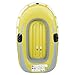 Alomejor PVC Yellow Kayak Flat Air Air Boat, Stable Resistance and Pressure to Dive The Fishing, Ideal for Comfortable Storage and Transportation