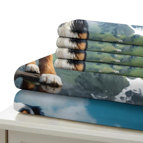 Housse de couette Bouvier Bernois 140x200 microfibre pour lit simple - 7