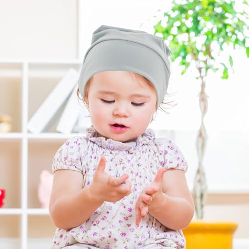 Gorros de algodón para recién nacido ORFOFE con comodidad elástica superior 6