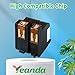 Yeanda 45 78 Ink Cartridge Combo Pack Replacement for HP Ink 45 Black 78 Color Cartridge High-Yield 51645A C6578AN C6578DN for HP Deskjet 842C 932C 960C 970C 990C Color Copier 180 Printer Ink(2 Pack)