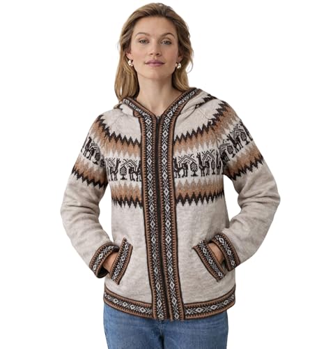 Image of Gamboa Alpaca Cardigan Sweater Women Winter Autumn Sweaters Lightweight