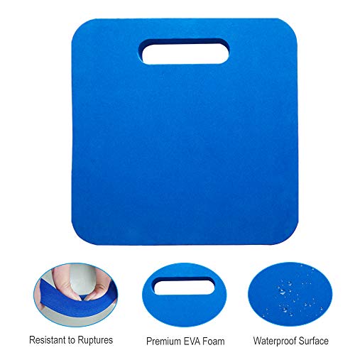 Blufree Sports Cushion Stadium Seat Pad 0.9inch Extra Thick, Foam Seat Cushion Chairs Pad with Carry Handle for Bleachers Beach Lawns Kayak Boating Sporting Event.