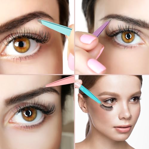 Precision Eyebrow Tweezers Kit - 7pcs for Flawless Grooming - Image 5