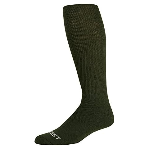 Pro Feet Multi-Sport Cushioned Acrylic Tube Socks, Hunter Green, Large/Size 10-13 Cover
