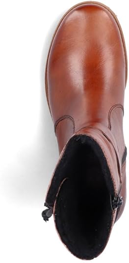 Rieker DAMES Enkellaarzen 73551, Vrouwen Enkellaarzen,laarzen,halve laars,laars,plat,Bruin (braun / 24),39 EU / 6 UK