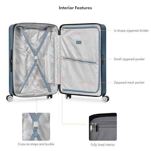 Travel Select Snowcreek Hardside Expandable Spinner Luggage, Navy, 30-Inch Checked Only by Travel Select - Image 4