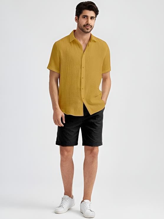 Image of Men's Regular Fit Short Sleeve Casual Shirt