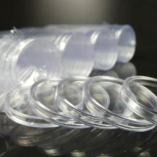 200 cápsulas para monedas plásticas transparentes miniatura 4