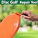 Shupakul 4Pcs Disc Golf Repair Tool, Portable Disc Golf Edge Maintenance Tool, Orange Sports Flying Disc Tool for Scratch Stains Repair Polishing
