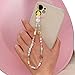 Hpory Chaîne de téléphone Portable Perle Charme de téléphone Portable, Lanière de téléphone Portable Collier de Perles Corde Acrylique Style bohème Perles colorées chaîne de téléphone pour Femmes