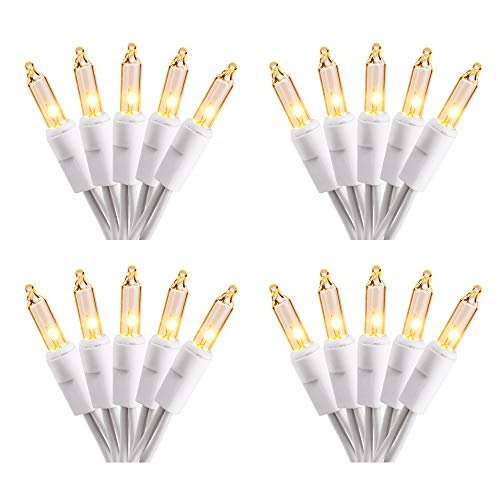 Brizled Christmas Lights, 600 Count 139.2ft Incandescent Mini Christmas Light, Connectable 120V UL