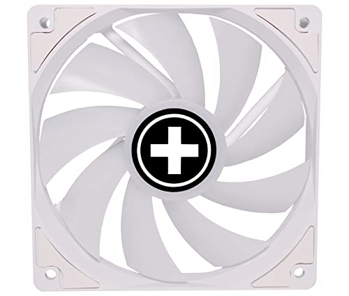 Xilence XPF120.W.ARGB Ventilateur de boîtier silencieux 120mm, LED ARGB, 4PIN, installation facile, câble 440mm, avec PWM, Hydro Bearing, bon flux d'air, idéal pour PC Gaming, transparent/blanc