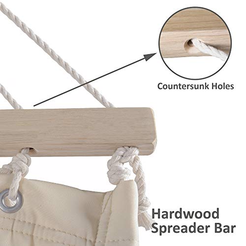 Image of SUNCREAT Double Hammock for 2 Person, 475 lbs Capacity, Beige