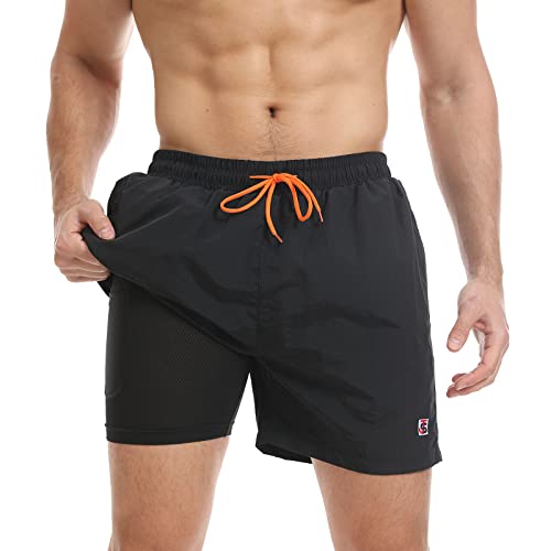 Short de bain homme étanche JustSun à séchage rapide avec poches pratiques