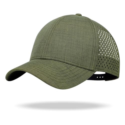 Image of Oversize XL XXL Quick Dry Baseball Cap, Large Performance Snapback Hats, Laser Cut Mesh Ball Cap for Men Big Heads 23.5 inch-26 inch