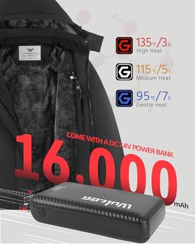 Wulcea-Women-Graphene-Heated-Jacket-74V-Battery-Pack-Charger-Ladies-Electric-Warming-Coat