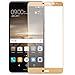 Produktbild zanasta Displayschutz Folie kompatibel mit Huawei P10 Plus Schutzfolie aus gehärtetem Glas [Vollständige Abdeckung] Verbundglas (3D Full Cover/abgerundet) 9H Kristallklar - Gold