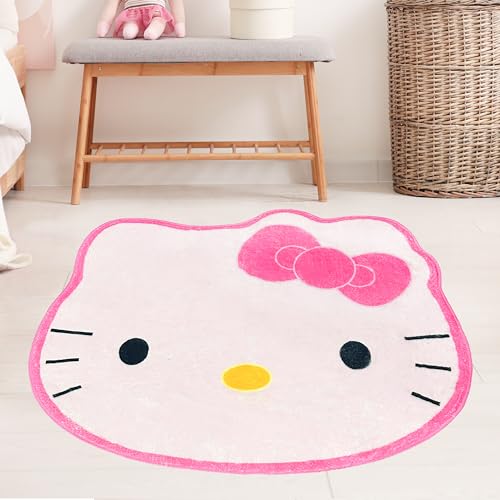 Tapete decorativo suave diseño Kitty para dormitorio
