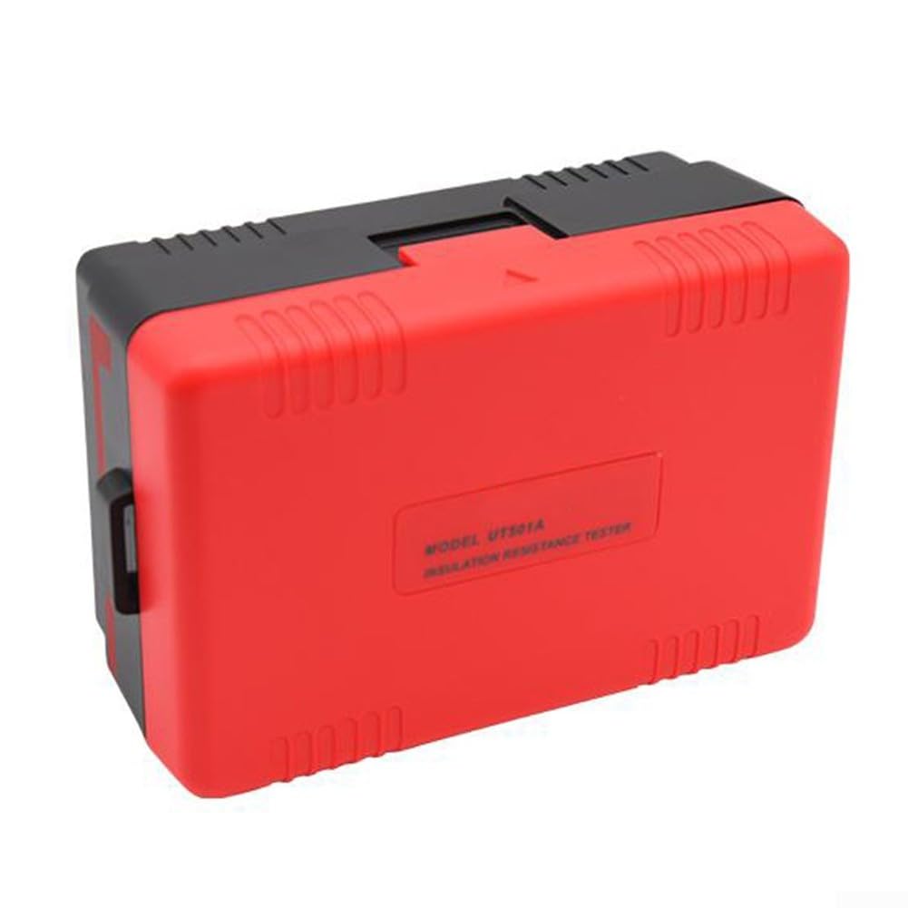 Probador de resistencia de aislamiento UT501A Medidor de resistencia de aislamiento digital Megohmmeter 100V-1000V Voltaje de salida Pantalla LCD Descarga automática Equipo de prueba