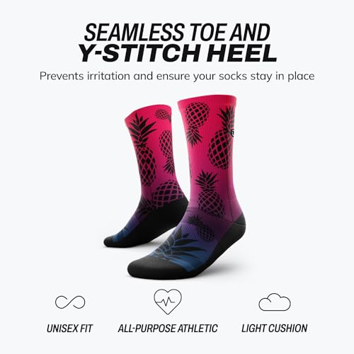 Outway Novelty Crew Socks for Men & Women, Breathable Comfort, Moisture-Wicking Athletic Calf Sock with Arch Support4