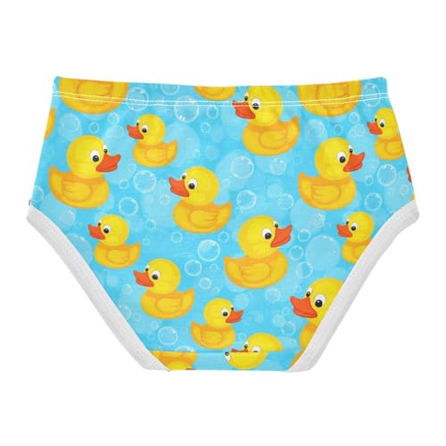 Joisal Girls Underwear Toddler 2t Cotton Cute Panties Girl Personalized Kids Undies Briefs Cute Yellow Duckies Blue2
