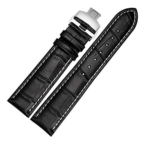 Bracelet montre homme en cuir véritable idéal pour le bureau et les grandes occasions