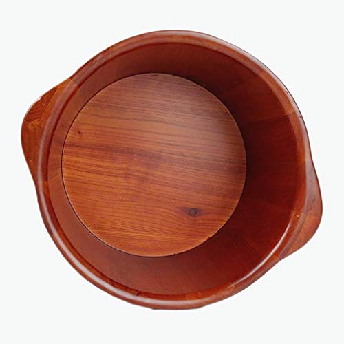 Tina de pies de madera artesanal para pedicura miniatura 6
