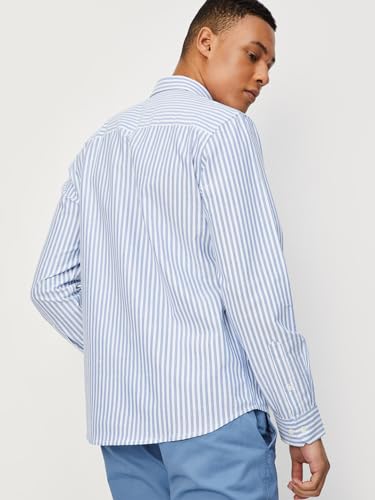 Image of Max Mens Cotton Striped Slim Fit Shirt