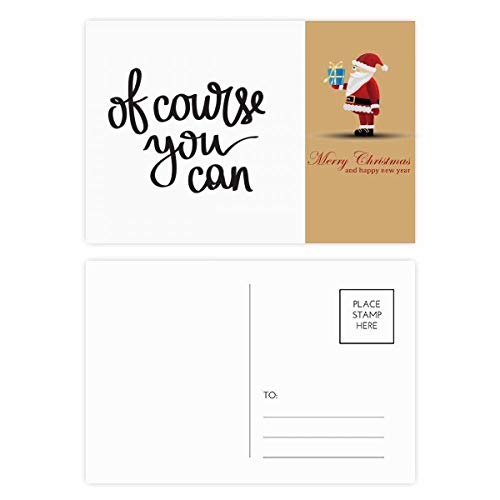 Cartes postales You Can Père Noël lot de 20 cartes de vœux hivernales et correspondance